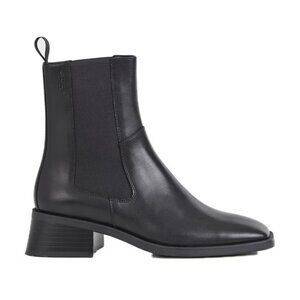 Vagabond Blanca Black Square Toe Ankle Boots